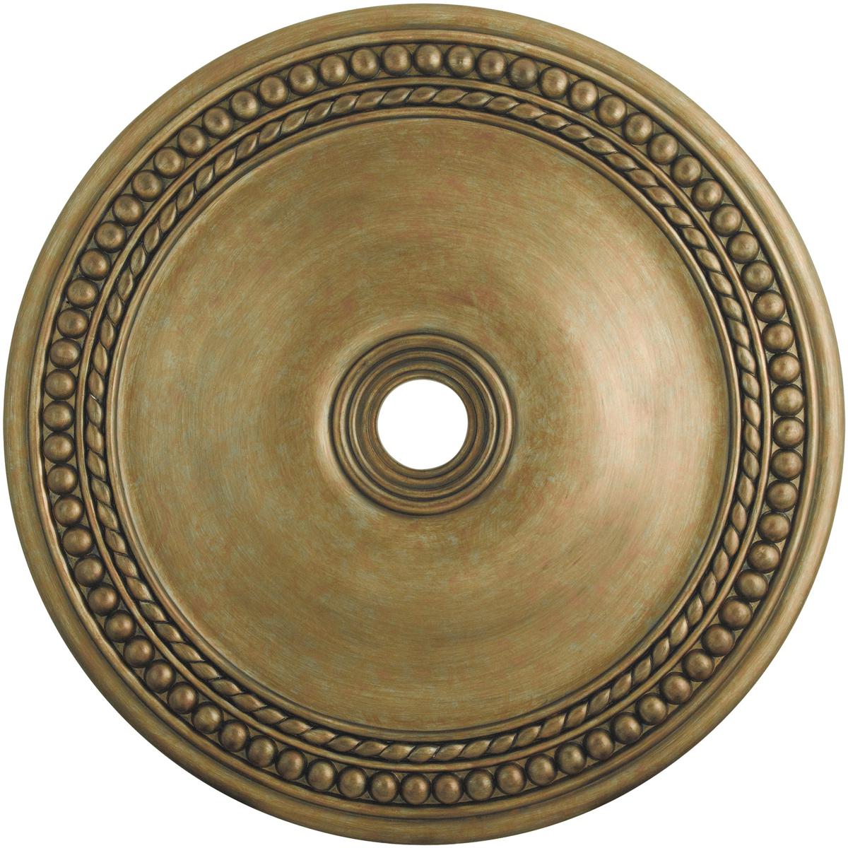 Livex Lighting 82078-48 Wingate Hand Painted Antique Gold Leaf Ceiling Medallion