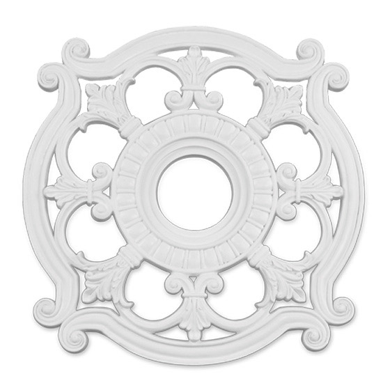 Livex Lighting 8216-03 Buckingham White Ceiling Medallion