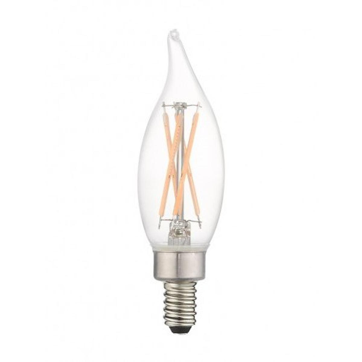 Livex Lighting 920402X60 Allison LED CA10 Flame Tip E12 Candelabra Base 4 watt 2700K Filament LED Bulb in 60, Pack of 60