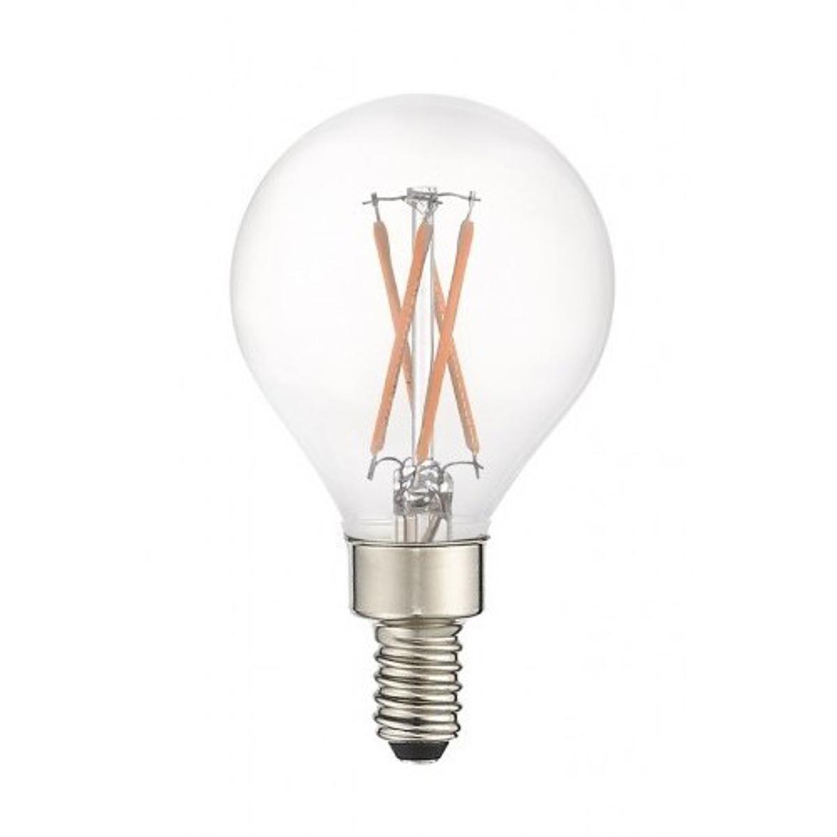 Livex Lighting 920405X10 Allison LED G16.5 Globe E12 Candelabra Base 4.5 watt 3000K Filament LED Bulb in 10, Pack of 10