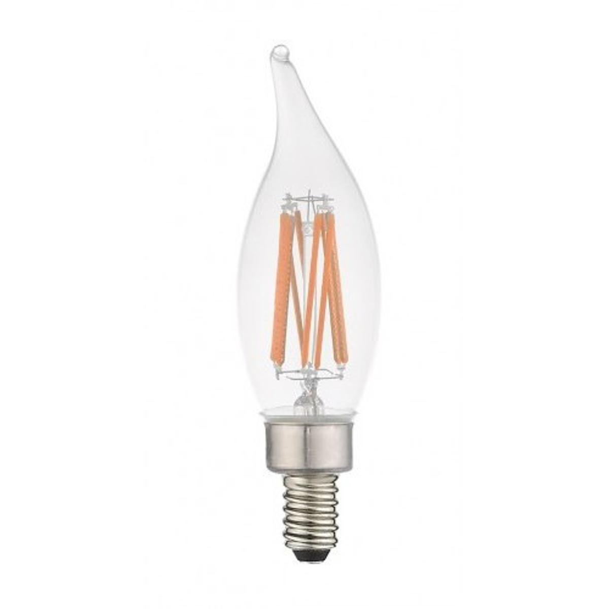 Livex Lighting 920511X60 Allison LED CA10 Flame Tip E12 Candelabra Base 5.3 watt 3000K Filament LED Bulb in 60, Pack of 60