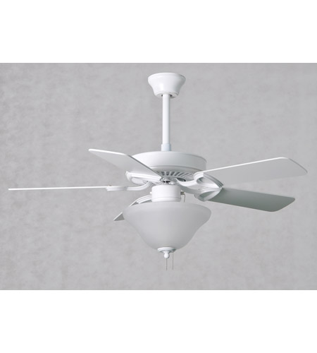 Matthews Fan Co Am Usa Wh Lk2x26 42 America 42 Inch Gloss White With Reversible White Wood Blades Indoor Ceiling Fan