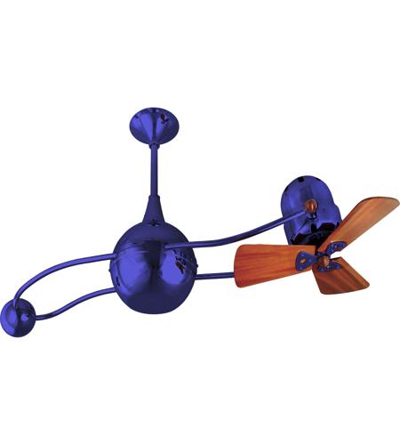 Matthews Fan Co B2k Blue Wd Brisa 2000 40 Inch Safira With Mahogany Blades Indoor Outdoor Ceiling Fan