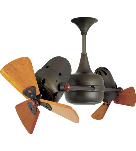 Matthews Fan Co Dd Pb Wd Duplo Dinamico 36 Inch Polished Brass With Mahogany Blades Indoor Outdoor Ceiling Fan