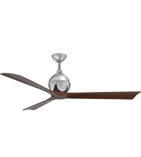 Matthews Fan Co Ir3 Cr 60 Irene 60 Inch Polished Chrome With Walnut Tone Blades Ceiling Fan Atlas