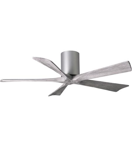 Matthews Fan Co Ir5h Bn Bw 52 Irene 5h 52 Inch Brushed Nickel With Barn Wood Tone Blades Indoor Outdoor Ceiling Paddle Fan Flush Mounted