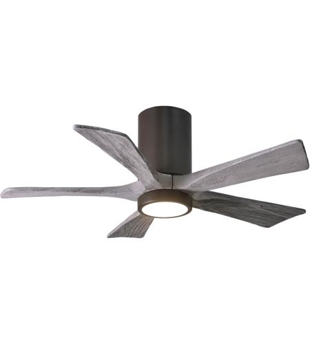 Matthews Fan Co Ir5hlk Tb Bw 42 Irene 5hlk 42 Inch Textured Bronze With Barn Wood Tone Blades Indoor Outdoor Ceiling Paddle Fan Flush Mounted