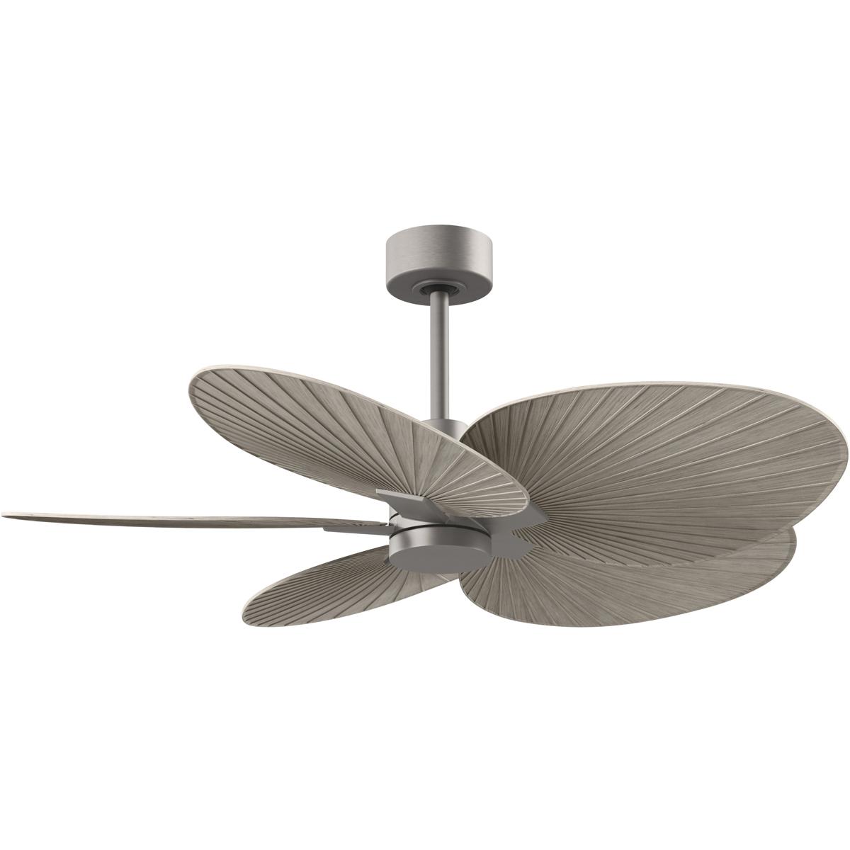 Matthews Fan Co AKTP-BN-GA Atlas Alessandra Tropical 48 inch Brushed Nickel with Gray Ash Tone Blades Ceiling Fan