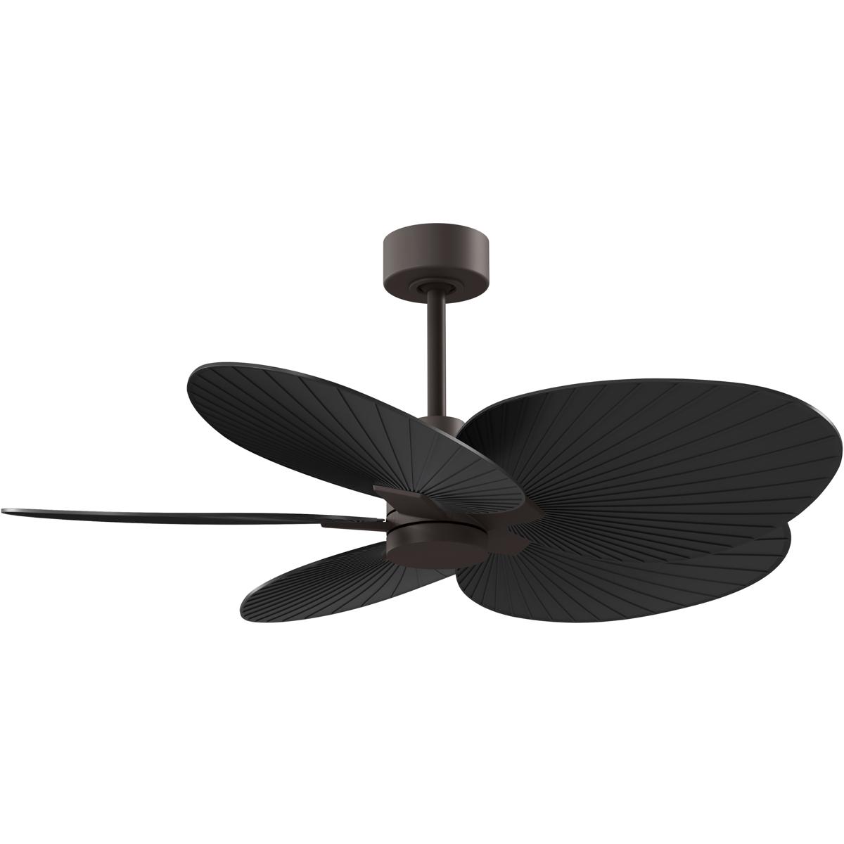 Matthews Fan Co AKTP-TB-BK Atlas Alessandra Tropical 48 inch Textured Bronze with Matte Black Blades Ceiling Fan
