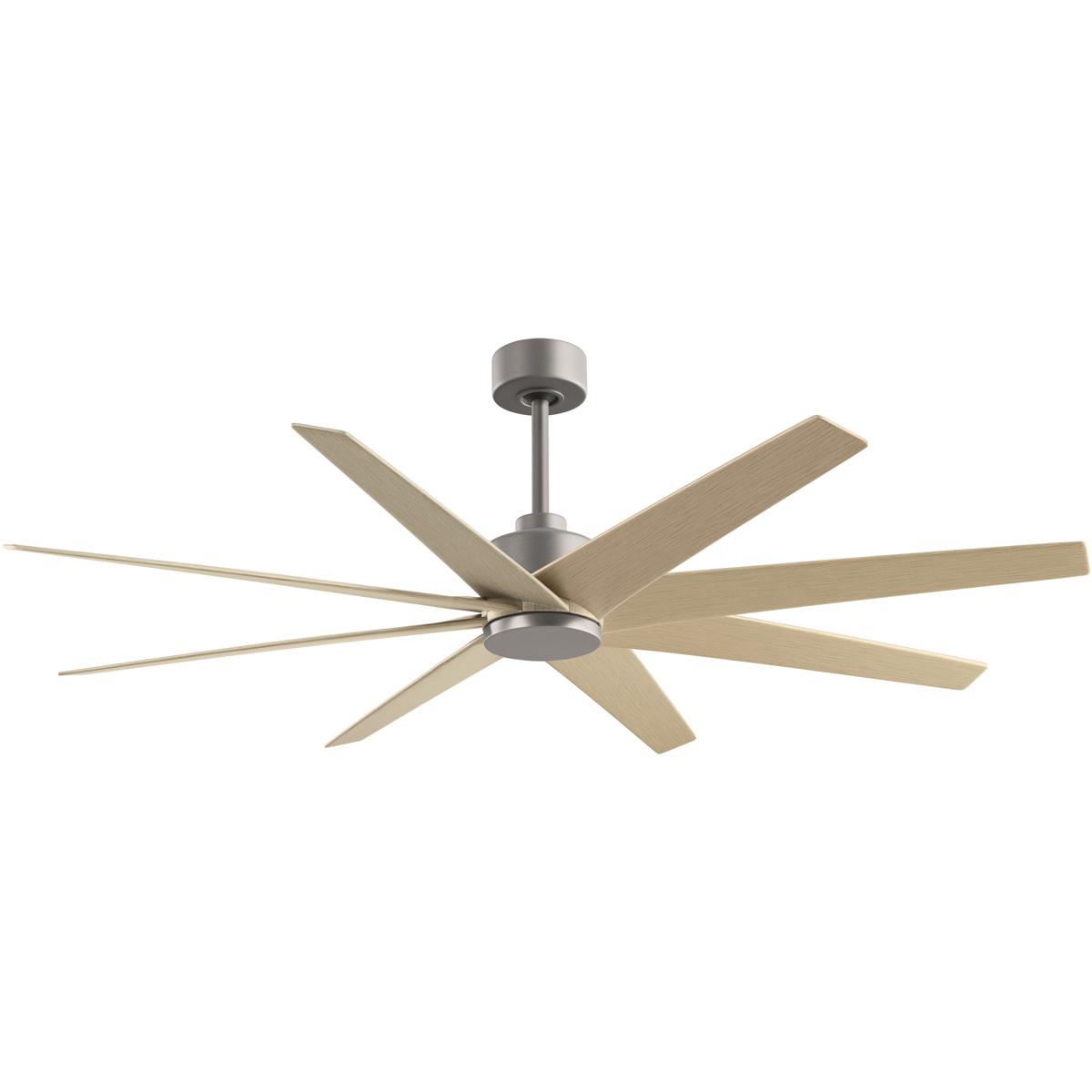 Matthews Fan Co AN-BN-LM-64 Atlas Ariella 64 inch Brushed Nickel with Light Maple Tone Blades Ceiling Fan
