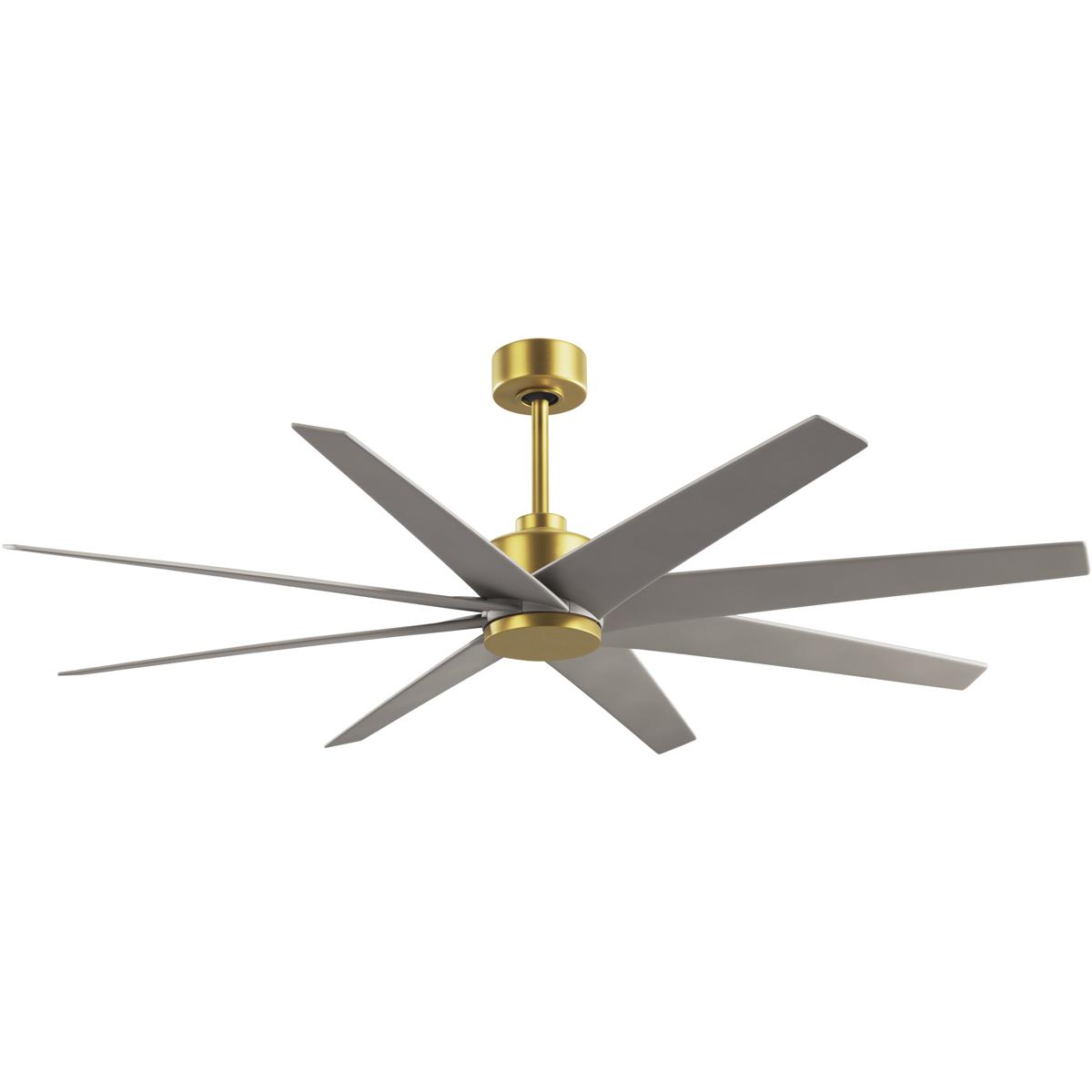 Matthews Fan Co AN-BRBR-BN-64 Atlas Ariella 64 inch Brushed Brass with Brushed Nickel Blades Ceiling Fan