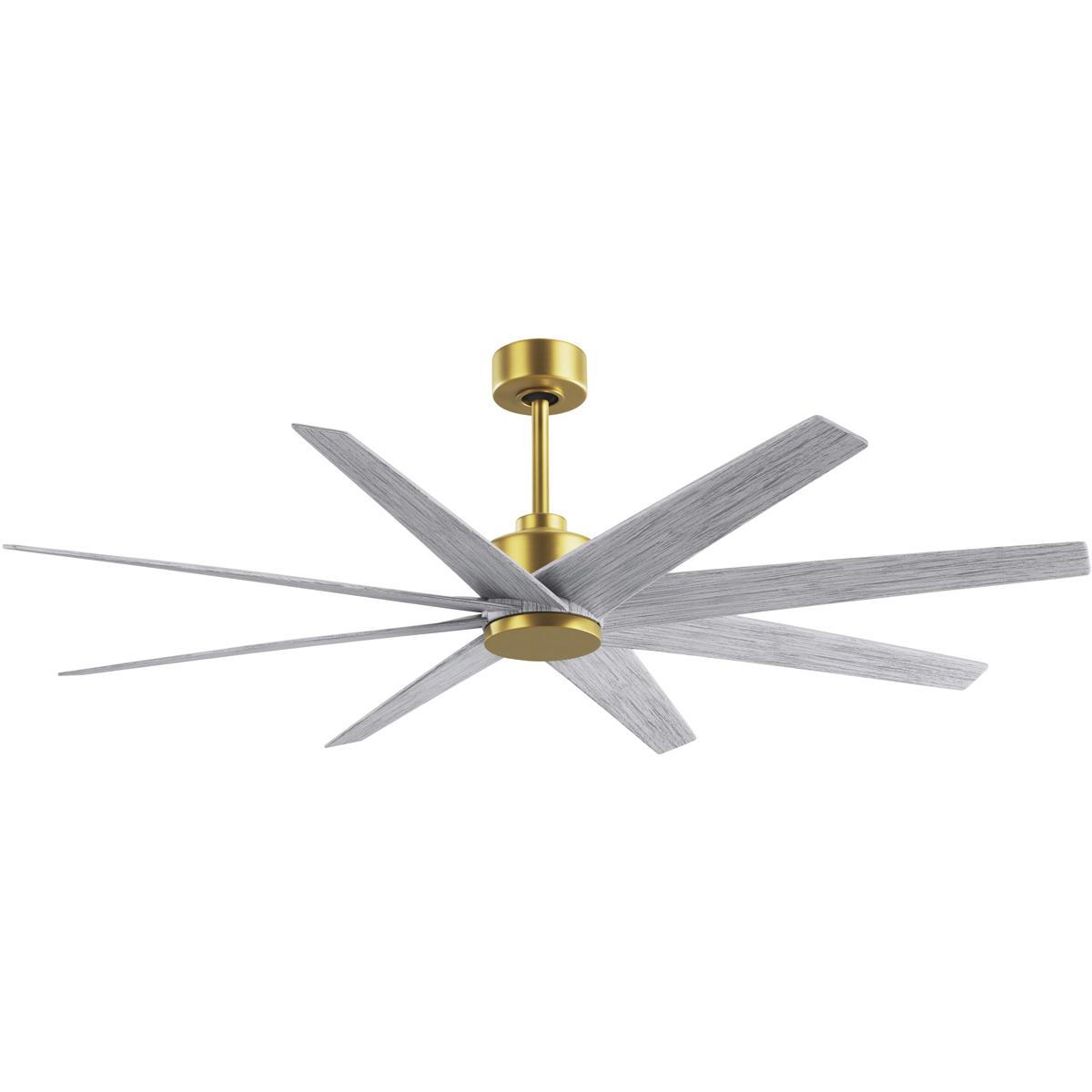 Matthews Fan Co AN-BRBR-BW-64 Atlas Ariella 64 inch Brushed Brass with Barn Wood Tone Blades Ceiling Fan