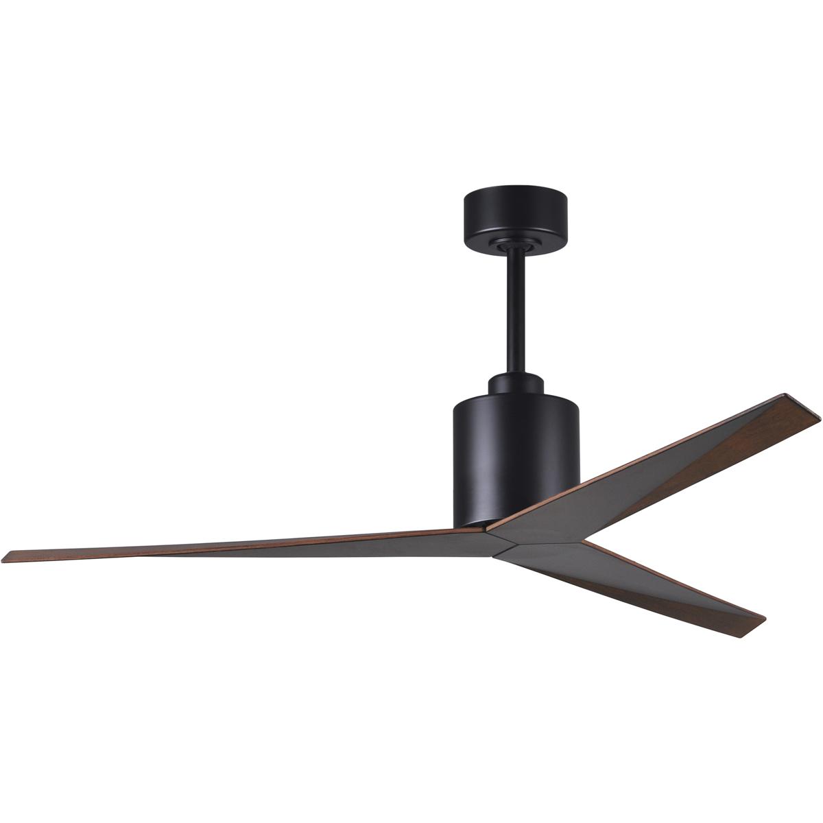 Matthews Fan Co EK-BK-WN Atlas Eliza 56 inch Matte Black with Walnut Tone Blades Ceiling Fan