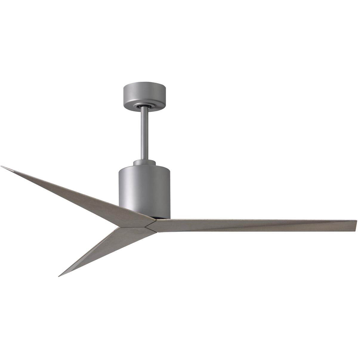 Matthews Fan Co EK-BN-GA Atlas Eliza 56 inch Brushed Nickel with Gray Ash Tone Blades Ceiling Fan