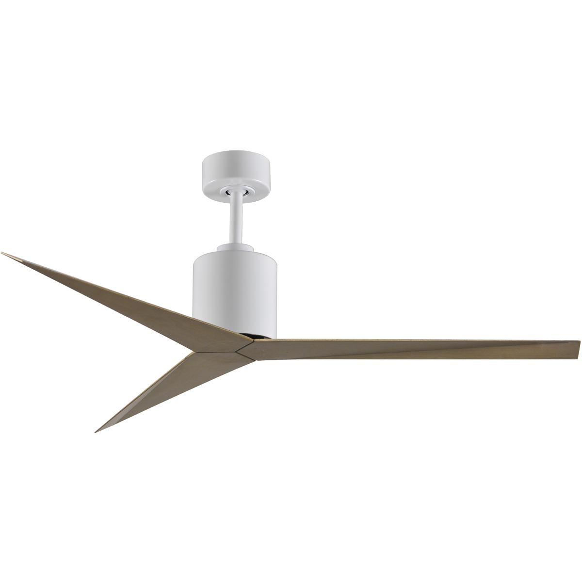 Matthews Fan Co EK-WH-GA Atlas Eliza 56 inch Gloss White with Gray Ash Tone Blades Ceiling Fan