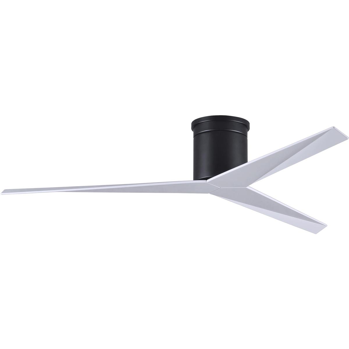 Matthews Fan Co EKH-BK-WH Atlas Eliza-H 56 inch Matte Black with Gloss White Blades Flush Mount Ceiling Fan