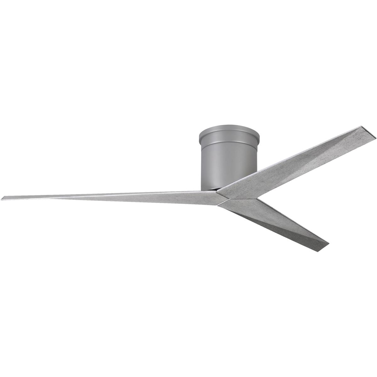 Matthews Fan Co EKH-BN-BW Atlas Eliza-H 56 inch Brushed Nickel with Barn Wood Tone Blades Flush Mount Ceiling Fan