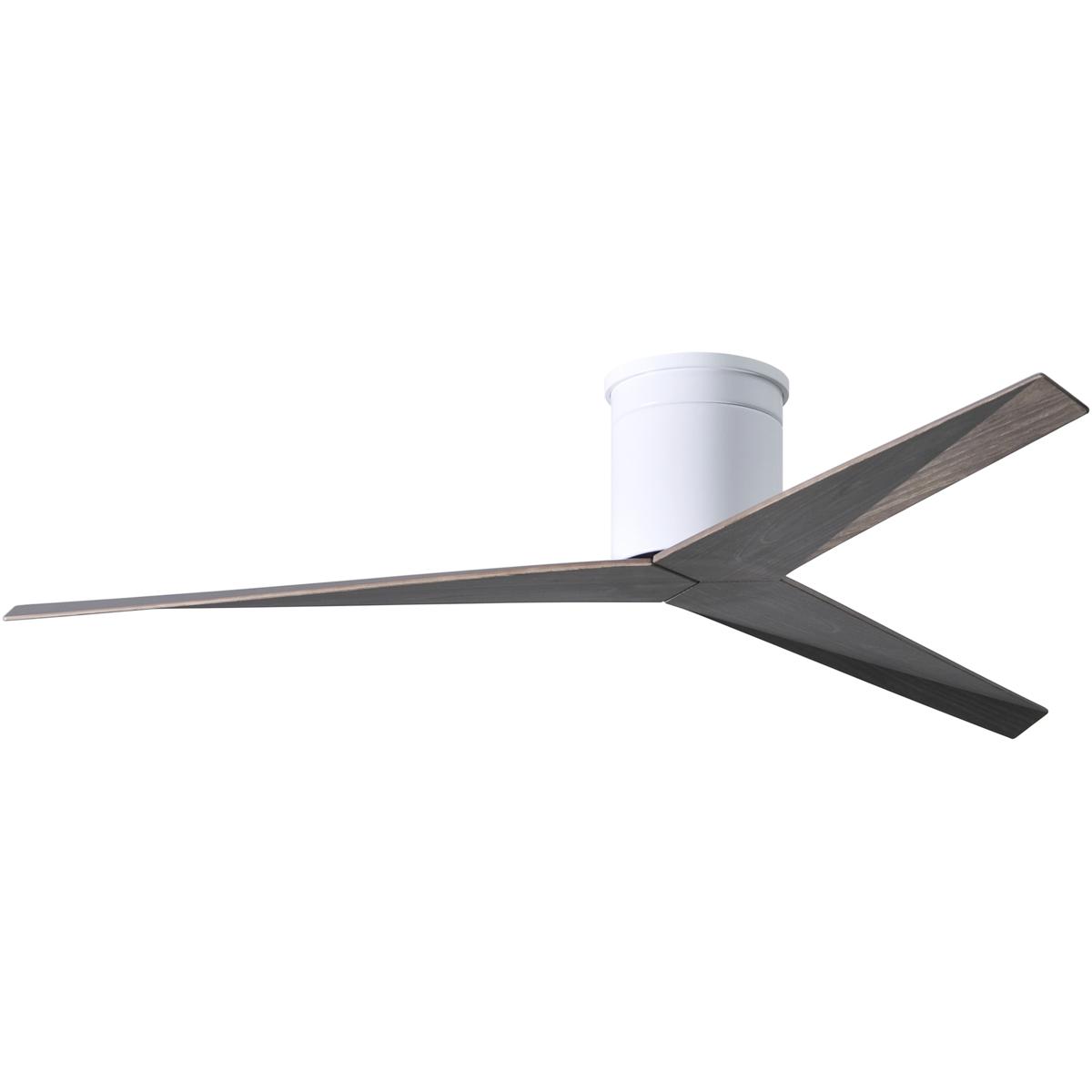 Matthews Fan Co EKH-WH-OO Atlas Eliza-H 56 inch Gloss White with Old Oak Tone Blades Flush Mount Ceiling Fan