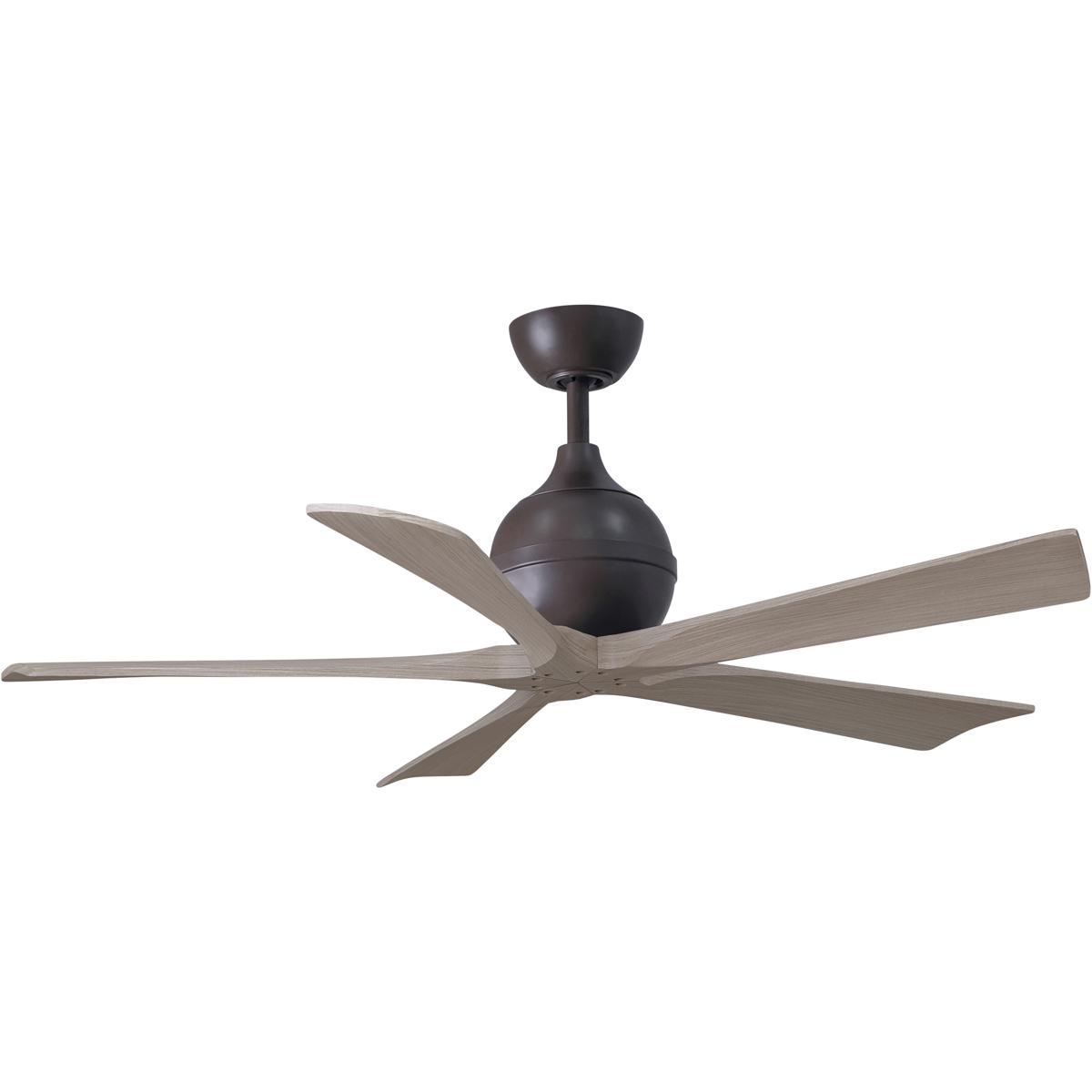 Matthews Fan Co IR5-TB-GA-52 Atlas Irene-5 52 inch Textured Bronze with Gray Ash Tone Blades Paddle Fan
