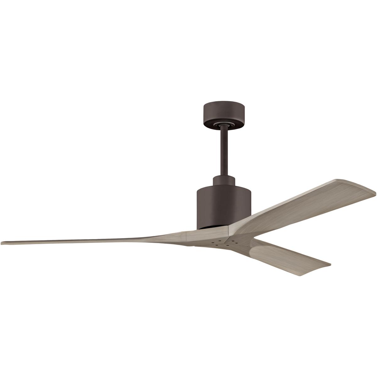 Matthews Fan Co NK-TB-GA-60 Atlas Nan 60 inch Textured Bronze with Gray Ash Tone Blades Ceiling Fan