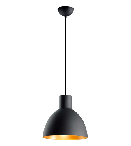 black and gold ceiling pendant