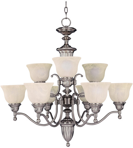 Soho 9 Light Chandeliers in Satin Nickel 11054SVSN