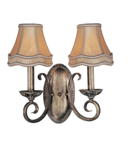 Maxim Lighting Florence Wall Sconce in Silver Mist 21289SM/SHD87 photo