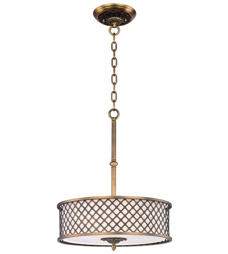 Maxim Lighting Manchester 4 Light Single Pendant in Natural Aged Brass 22363OMNAB photo