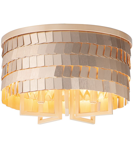 champagne gold flush mount light