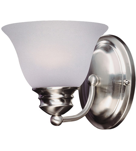 Maxim 2686FTSN Malaga 1 Light 6 inch Satin Nickel Wall Sconce Wall Light in Frosted photo