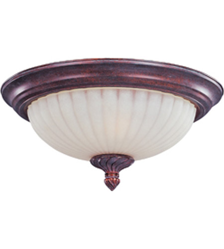 Maxim 2780svgb Via Roma 2 Light 13 Inch Greek Bronze Flush Mount