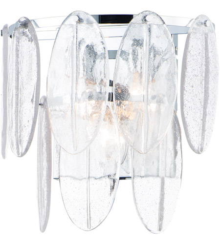 Maxim 30732CLWTPC Glacier 3 Light 18 inch White/Polished Chrome Wall Sconce Wall Light photo