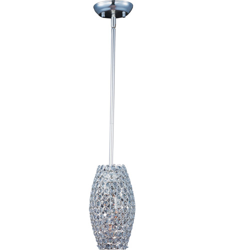 Maxim 39882BCPS Glimmer 3 Light 6 inch Plated Silver Single Pendant Ceiling Light photo