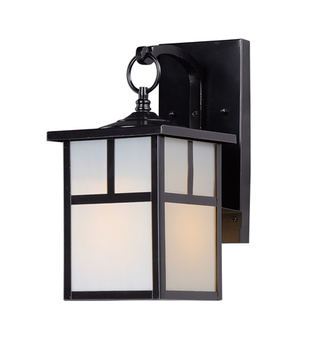 Maxim 4053WTBK Coldwater 1 Light 12 inch Black Outdoor Wall Mount in White photo