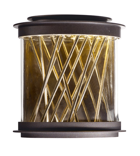 Maxim 53495CLGBZFG Bedazzle LED 11 inch Galaxy Bronze/French Gold Outdoor Wall Lantern photo