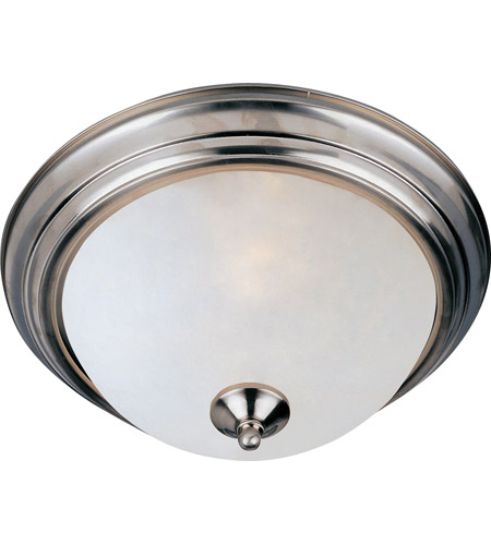 Maxim 5840FTSN Essentials - 584x 1 Light 12 inch Satin Nickel Flush Mount Ceiling Light in Frosted photo