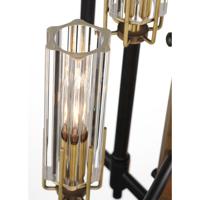 Maxim 16116CLBKAB Flambeau 6 Light 14 inch Black/Antique Brass Chandelier Ceiling Light alternative photo thumbnail