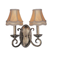 Maxim Lighting Florence Wall Sconce in Silver Mist 21289SM/SHD87 photo thumbnail