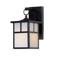 Maxim 4053WTBK Coldwater 1 Light 12 inch Black Outdoor Wall Mount in White photo thumbnail