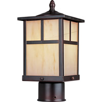 Maxim 4055HOBU Coldwater 1 Light 12 inch Burnished Outdoor Pole/Post Lantern in Honey photo thumbnail
