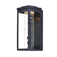 Maxim 55904WGBK Salon LED LED 15 inch Black Outdoor Wall Sconce in Water photo thumbnail