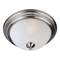 Maxim 5840FTSN Essentials - 584x 1 Light 12 inch Satin Nickel Flush Mount Ceiling Light in Frosted photo thumbnail