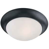 Maxim 5850FTBK Essentials 585x 1 Light 12 inch Black Flush Mount Ceiling Light in Frosted photo thumbnail