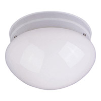 Maxim 5881WTWT Essentials - 588x 2 Light 9 inch White Flush Mount Ceiling Light photo thumbnail