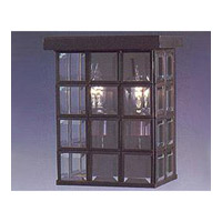 Maxim Cubes 2 Light Outdoor Wall Mount in Burnished with Clear Glass 6014CLBU photo thumbnail