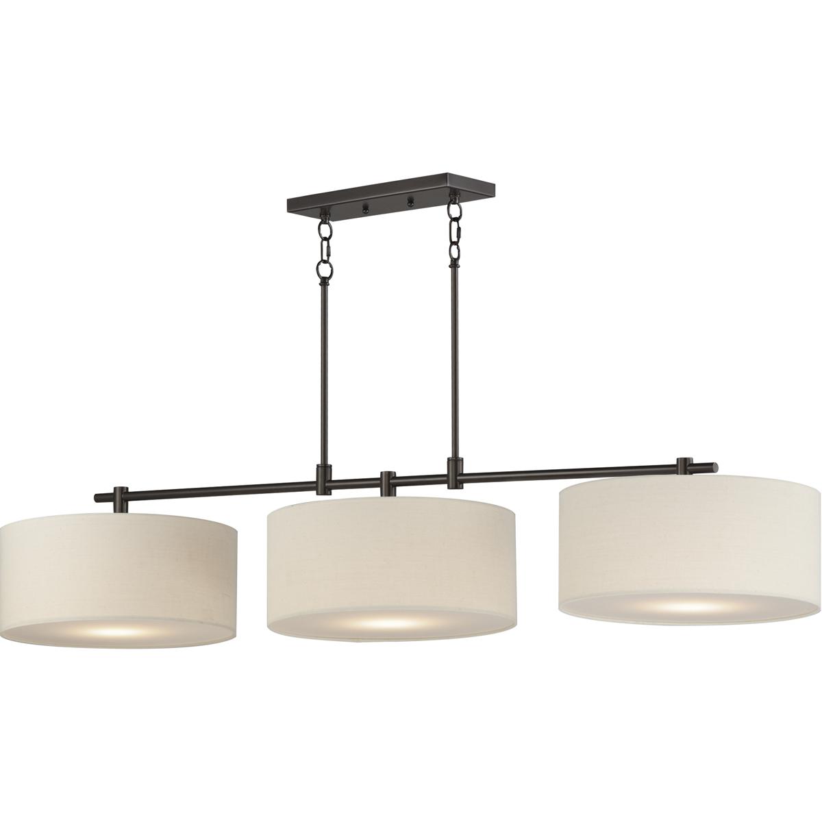Maxim Lighting 10017OMOI Bongo 3 Light 60 inch Oil Rubbed Bronze Linear Pendant Ceiling Light