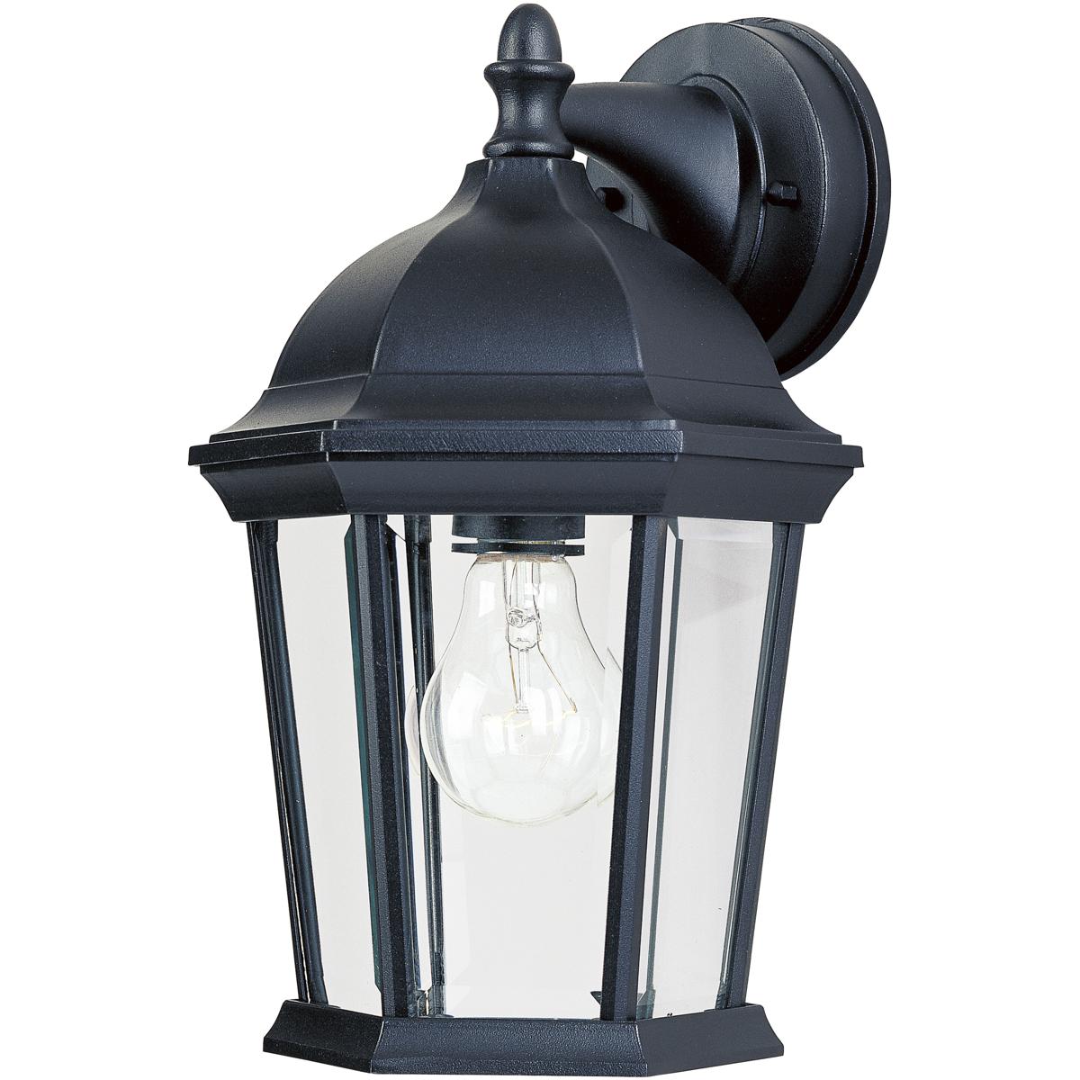 Maxim Lighting 1024BK Builder Cast 1 Light 12 inch Black Outdoor Wall Mount