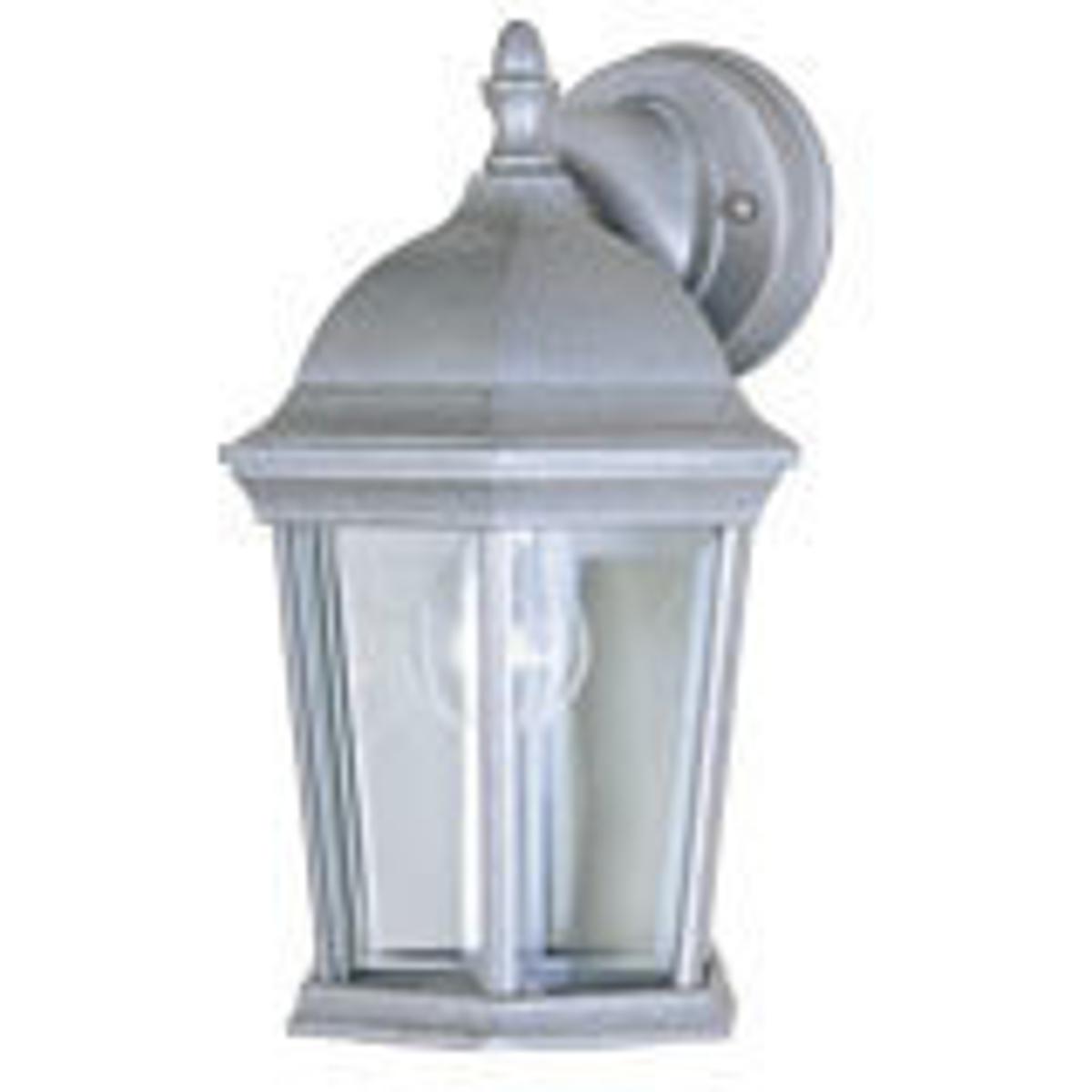 Maxim Lighting 1024PE Builder Cast 1 Light 12 inch Pewter Outdoor Wall Mount