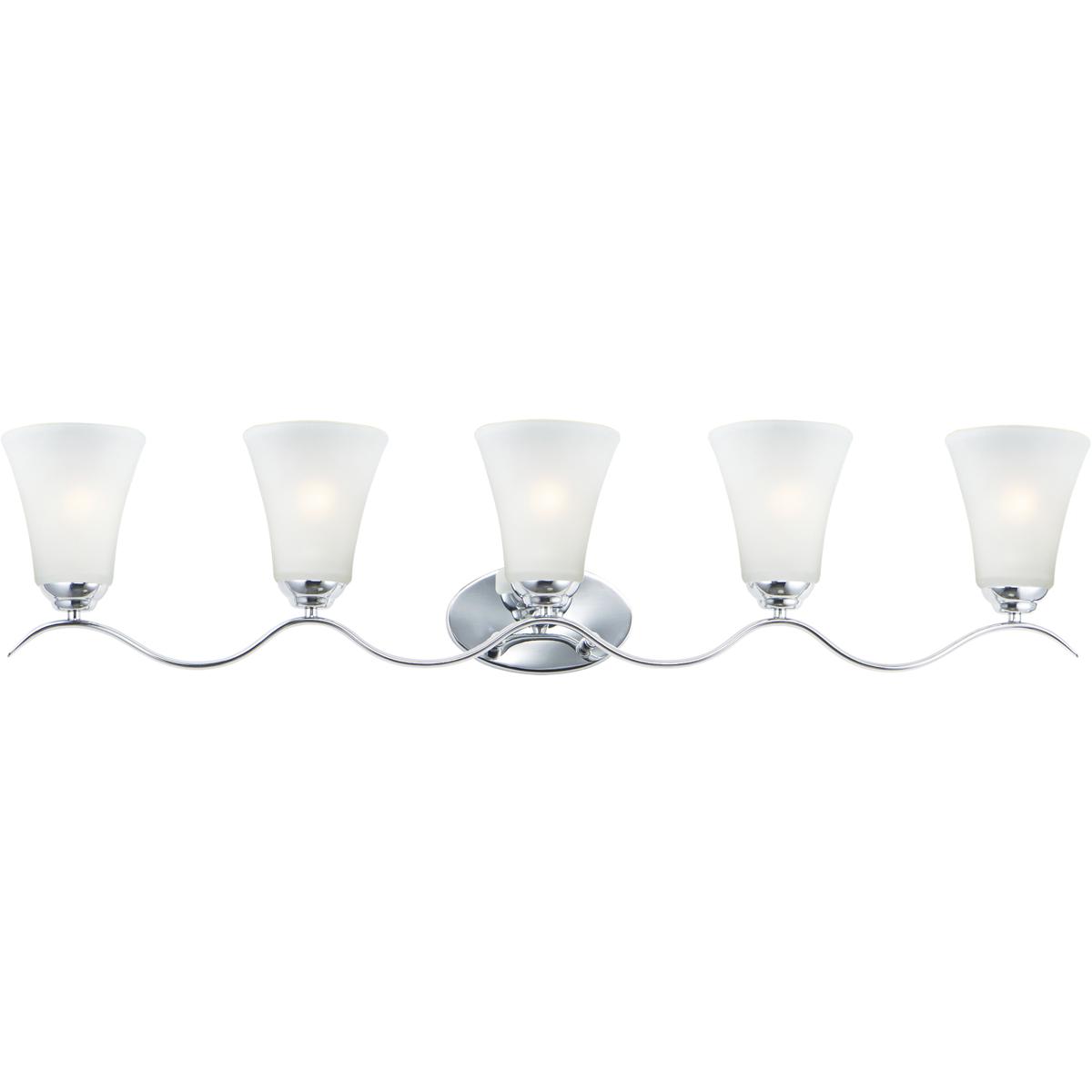 Maxim Lighting 12085FTPC Vital 5 Light 41 inch Polished Chrome Bath Vanity Wall Light