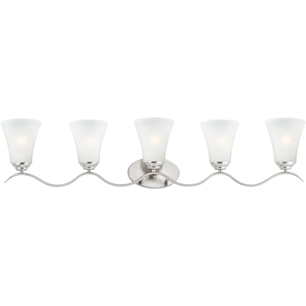 Maxim Lighting 12085FTSN Vital 5 Light 41 inch Satin Nickel Bath Vanity Wall Light